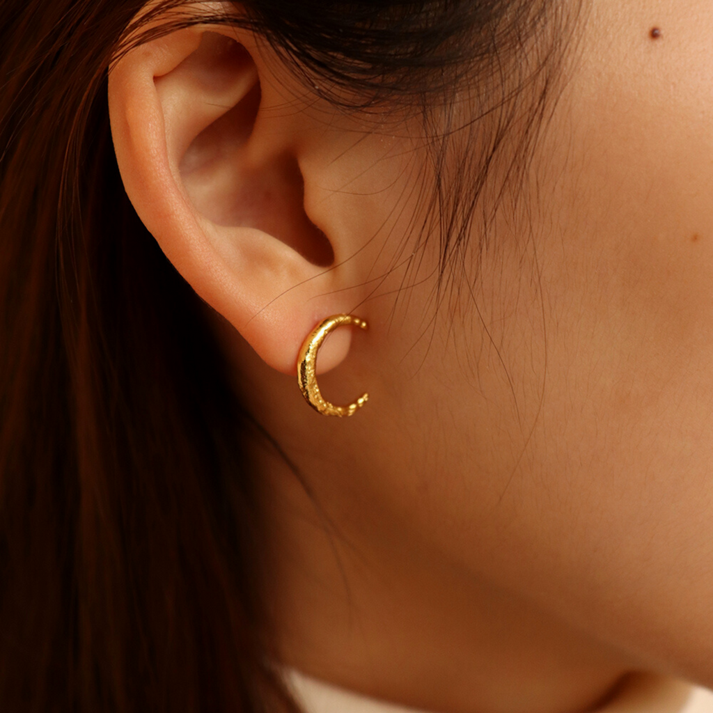 MOON CHARM EARRINGS