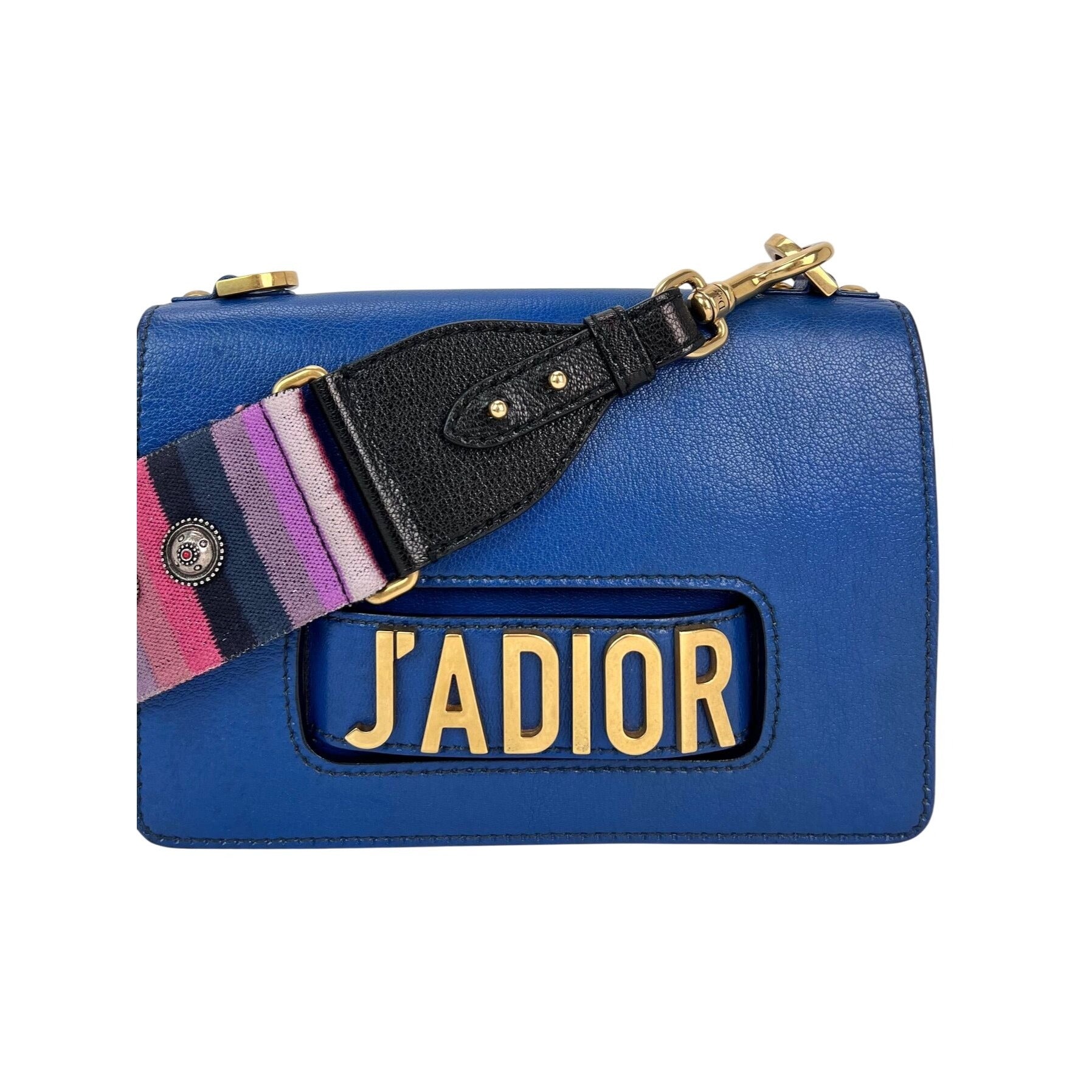 Christian Dior CD J'ADIOR Blue Flap Leather Shoulder Bag