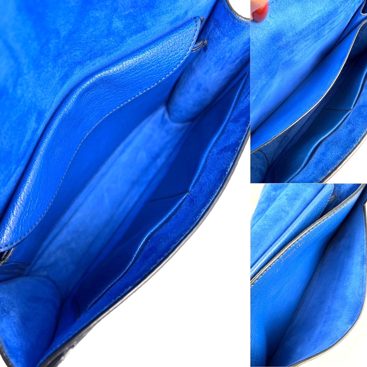 Christian Dior CD J'ADIOR Blue Flap Leather Shoulder Bag
