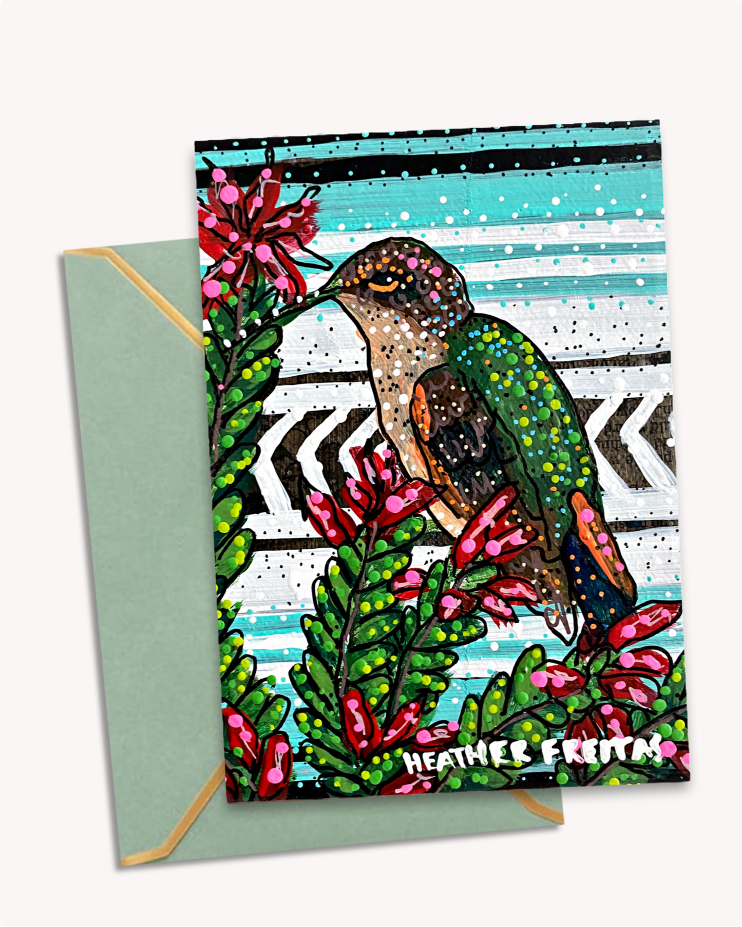 Ocotillo Hummingbird - Greeting Card / Fine Art Print