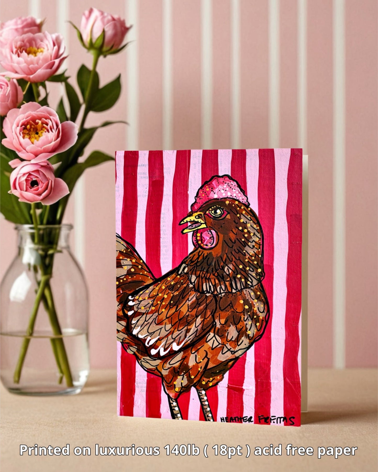 Brown Chicken - Greeting Card / Fine Art Print