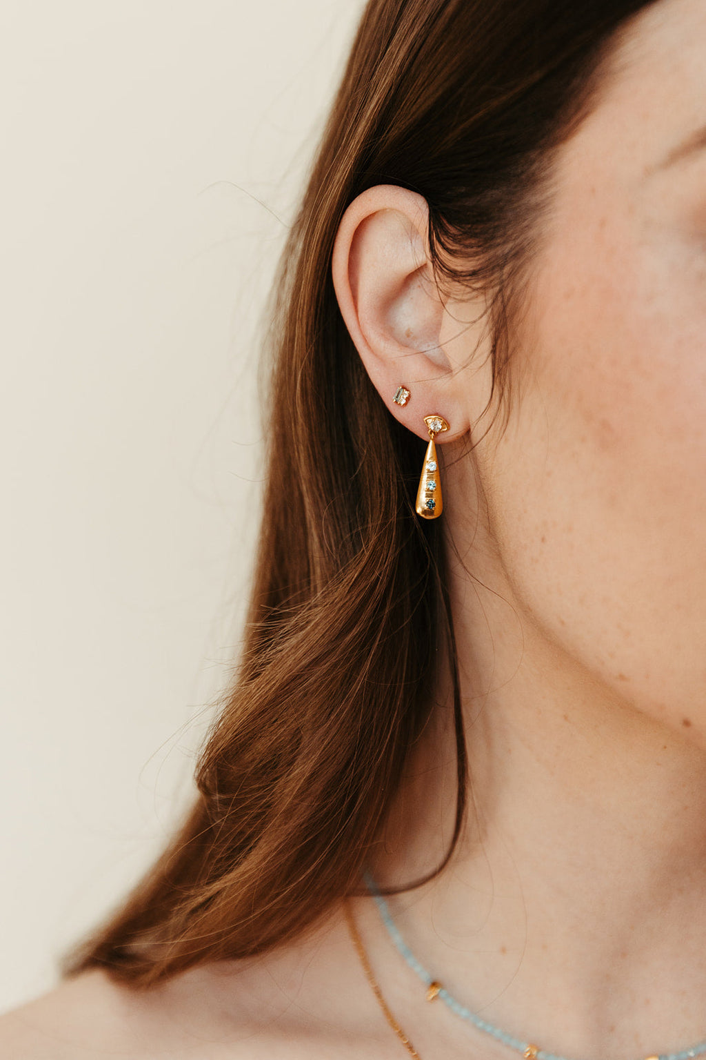 After Hours Earrings - Swiss Blue Topaz
