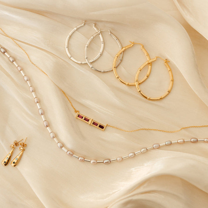 Muse Hoop Earrings - Silver