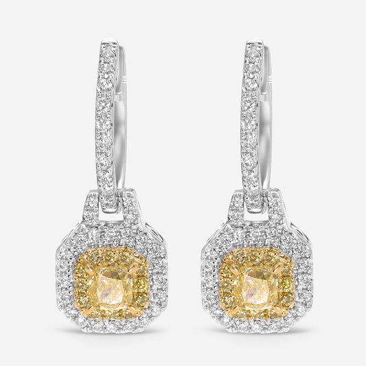 Gregg Ruth 14K White Gold, Diamond 0.55ct. and Pavé Diamonds 0.39ct. tw. Drop Earrings 603855-GCR/000939.166