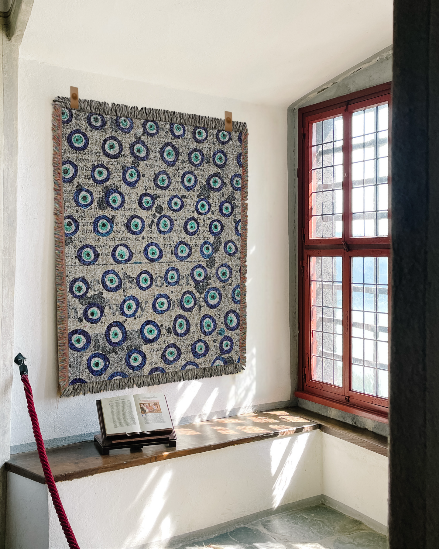Evil Eye Energy Woven Blanket