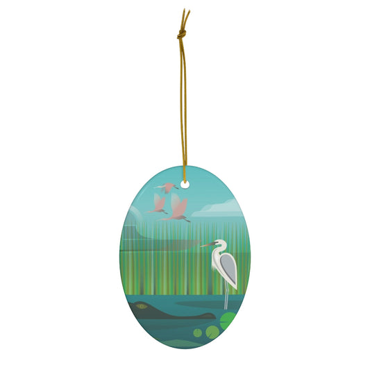 Everglades Ceramic Ornament