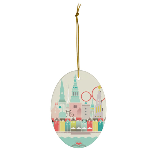 Copenhagan Ceramic Ornament