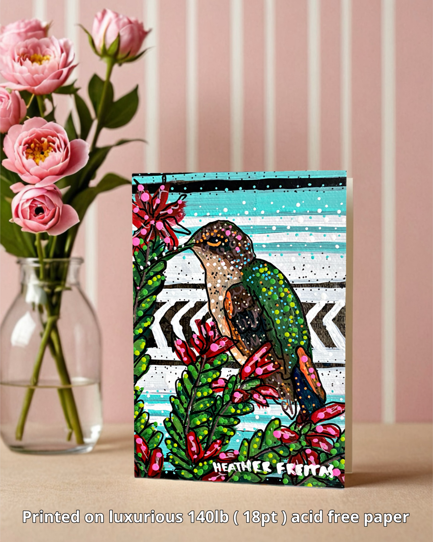 Ocotillo Hummingbird - Greeting Card / Fine Art Print