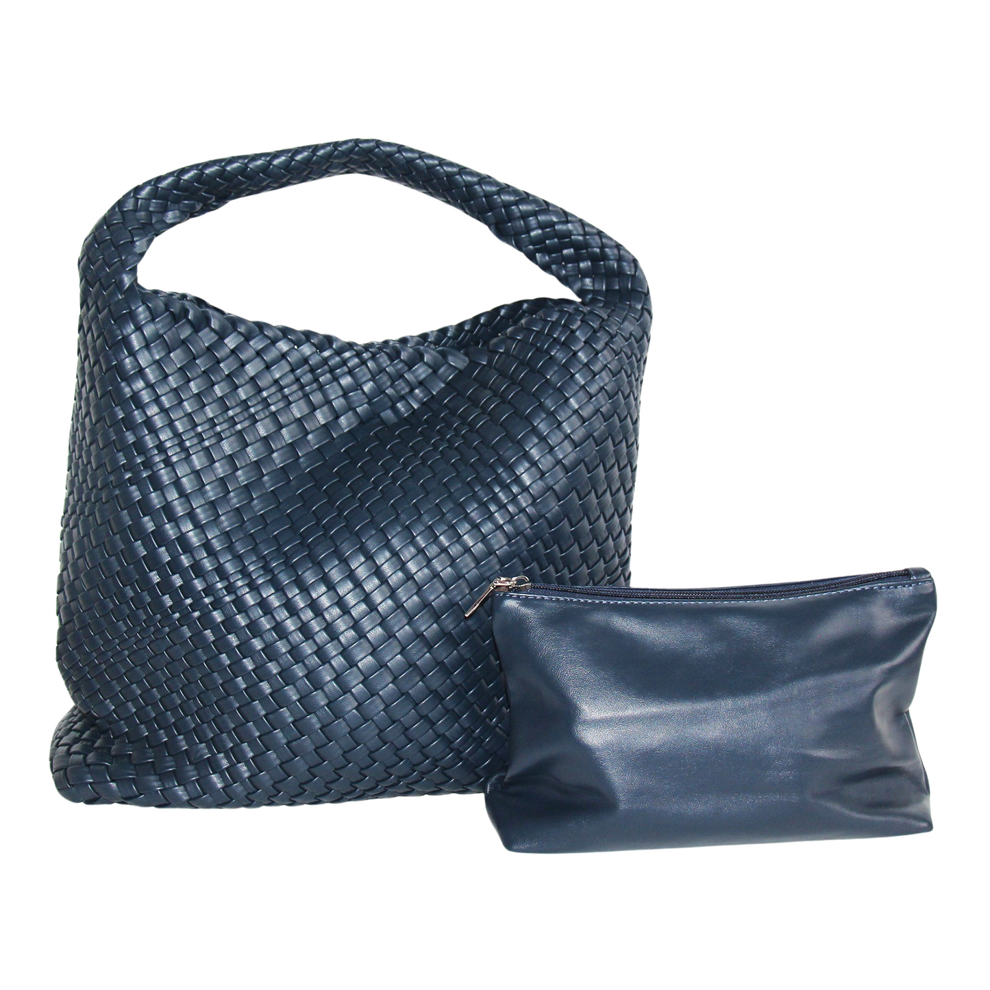 Sydney Woven Vegan Leather Platinum