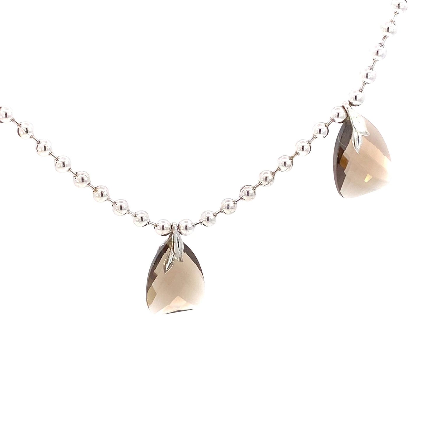 Imperia 925© Silver Smokey Quartz Necklace