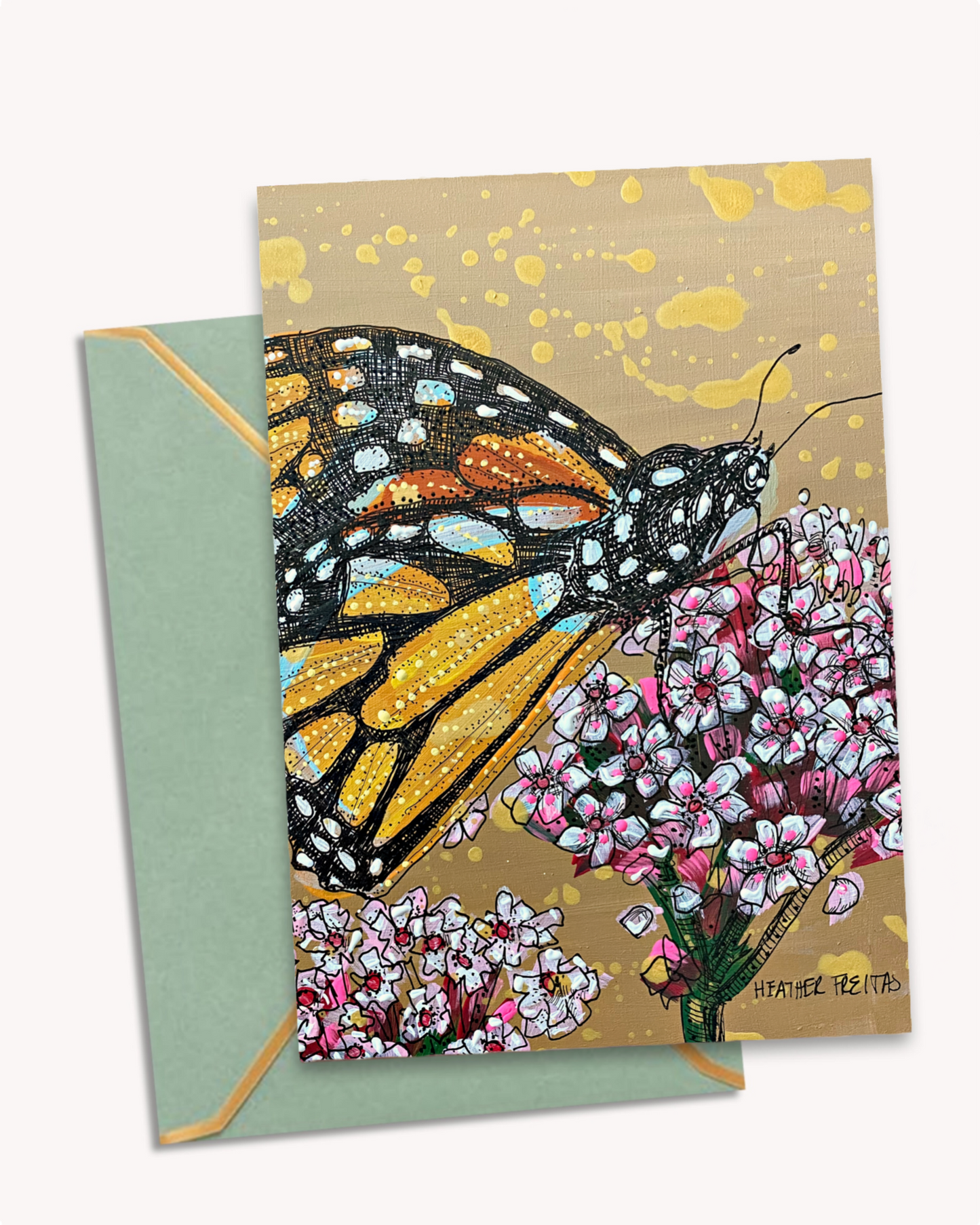 Citrine Monarch - Greeting Card / Fine Art Print