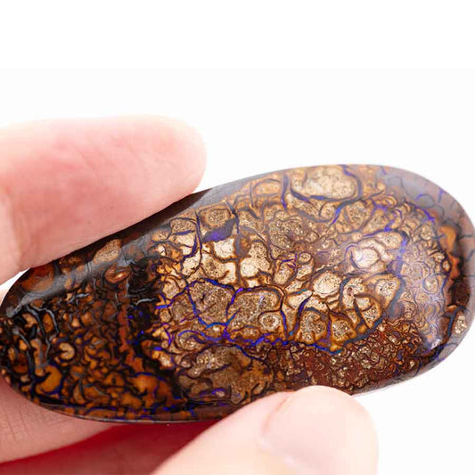 Natural Australian Boulder Opal Loose Gemstone Pattern Veins
