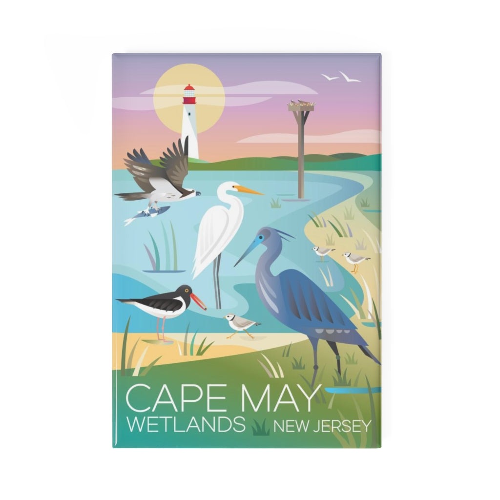 CAPE MAY WETLANDS REFRIGERATOR MAGNET