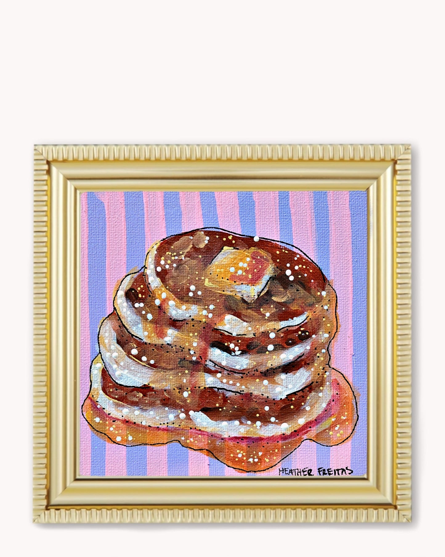 Pancakes Framed Magnet ( Medium )