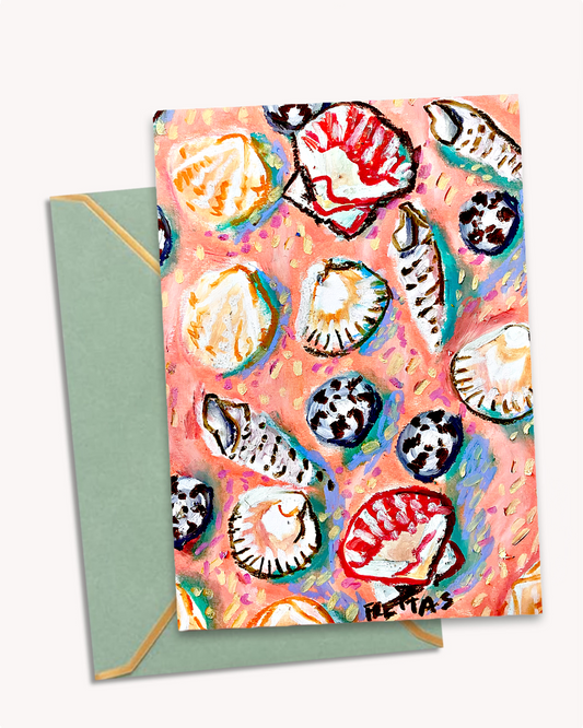 Pink Shells - Greeting Card / Fine Art Print