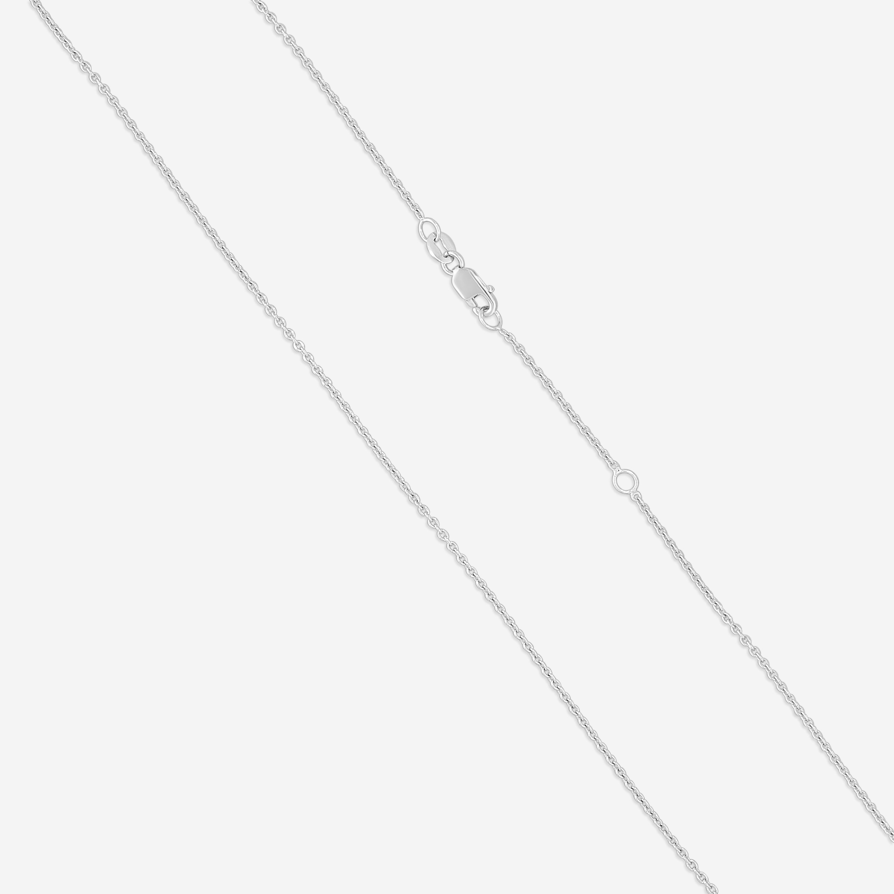 Roberto Coin Appassionata 18K White Gold Cross Necklace 777100AWCH00