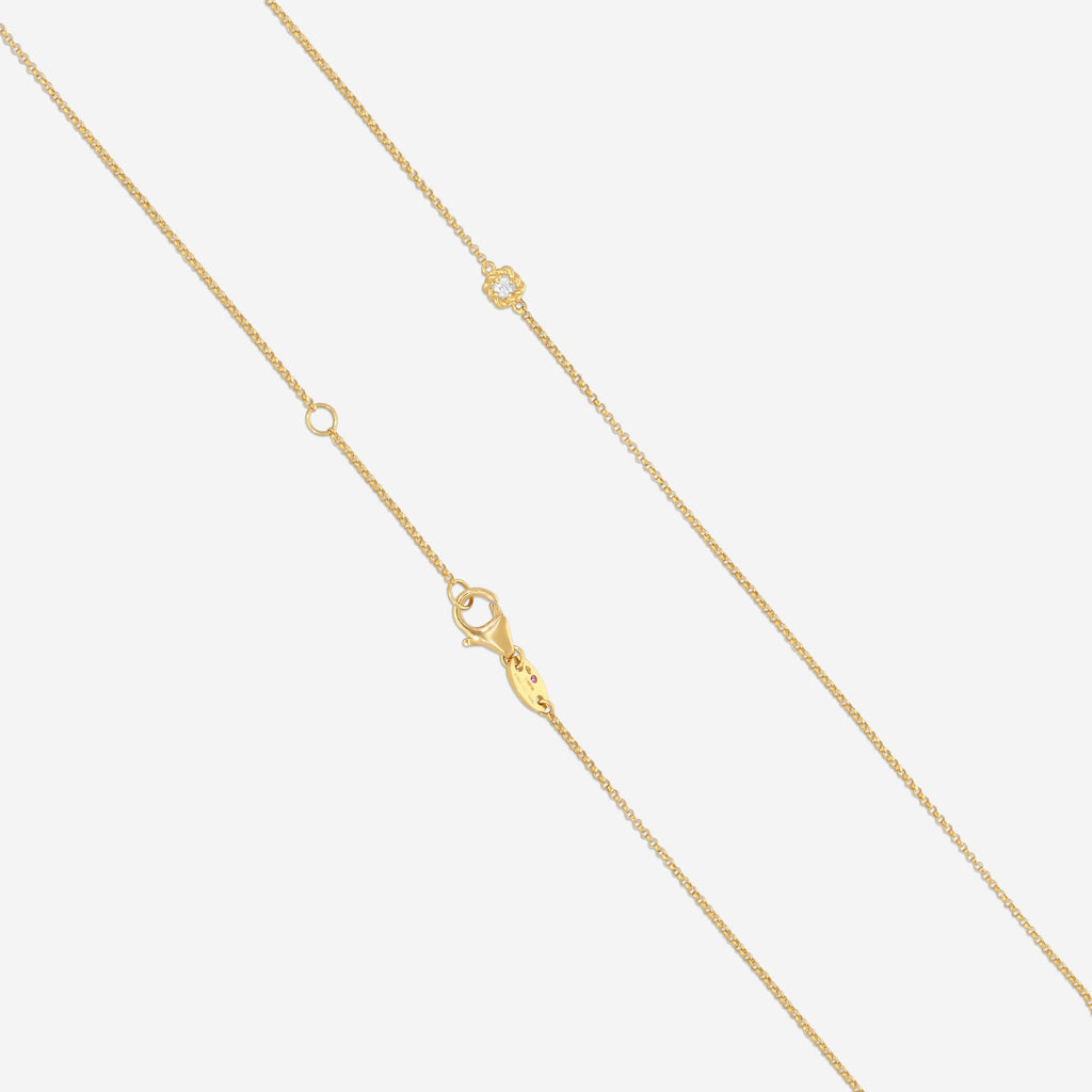 Roberto Coin New Barocco 18K Yellow & White Gold Diamond Pendant Necklace 7771466AJCHX
