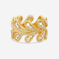 Roberto Coin Byzantine Barocco 18K Yellow & White Gold Diamond Ring Sz. 6.5 7772809AJ65X