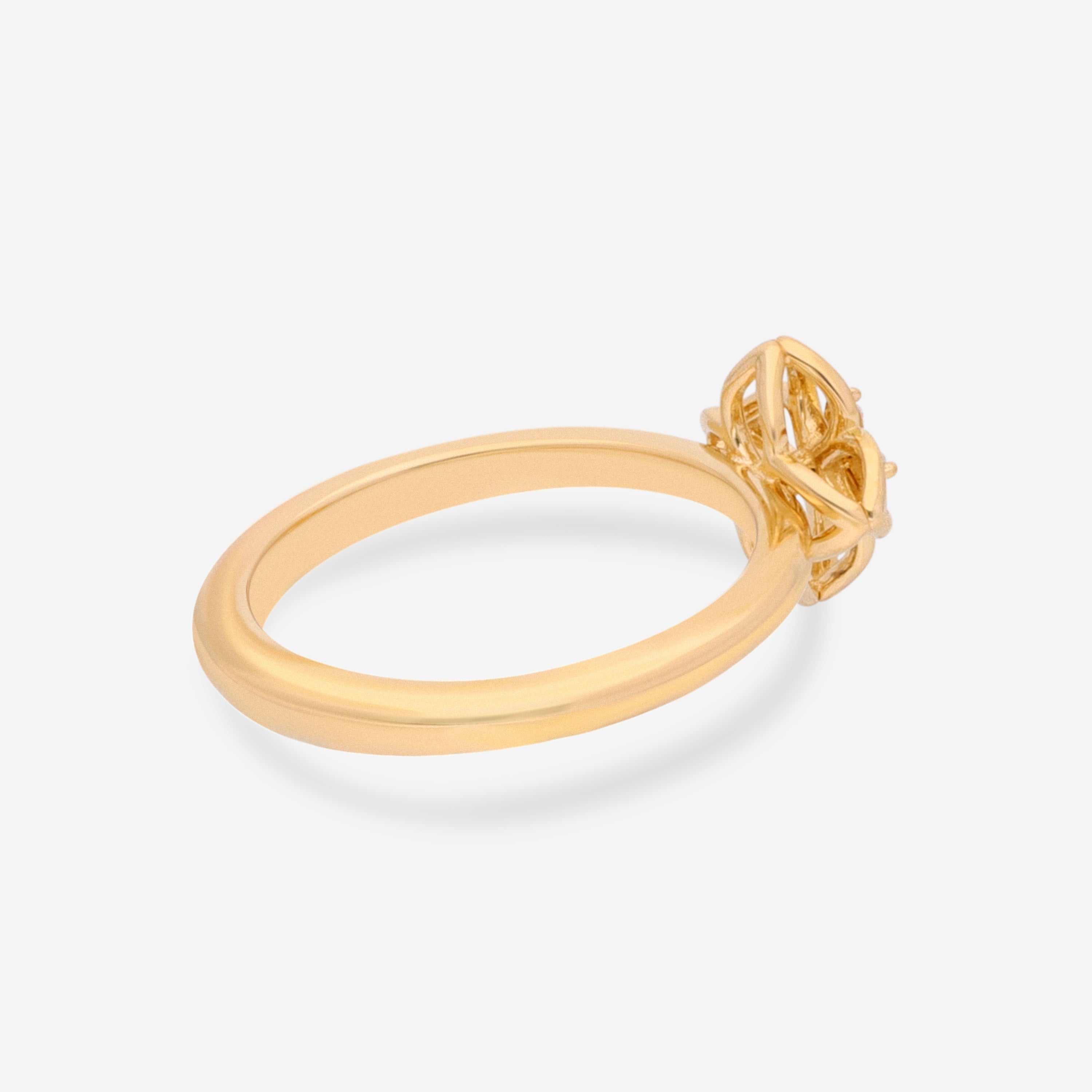Roberto Coin Venetian Princess 18K Yellow Gold Diamond Ring Sz. 6.5 7773206AY65X