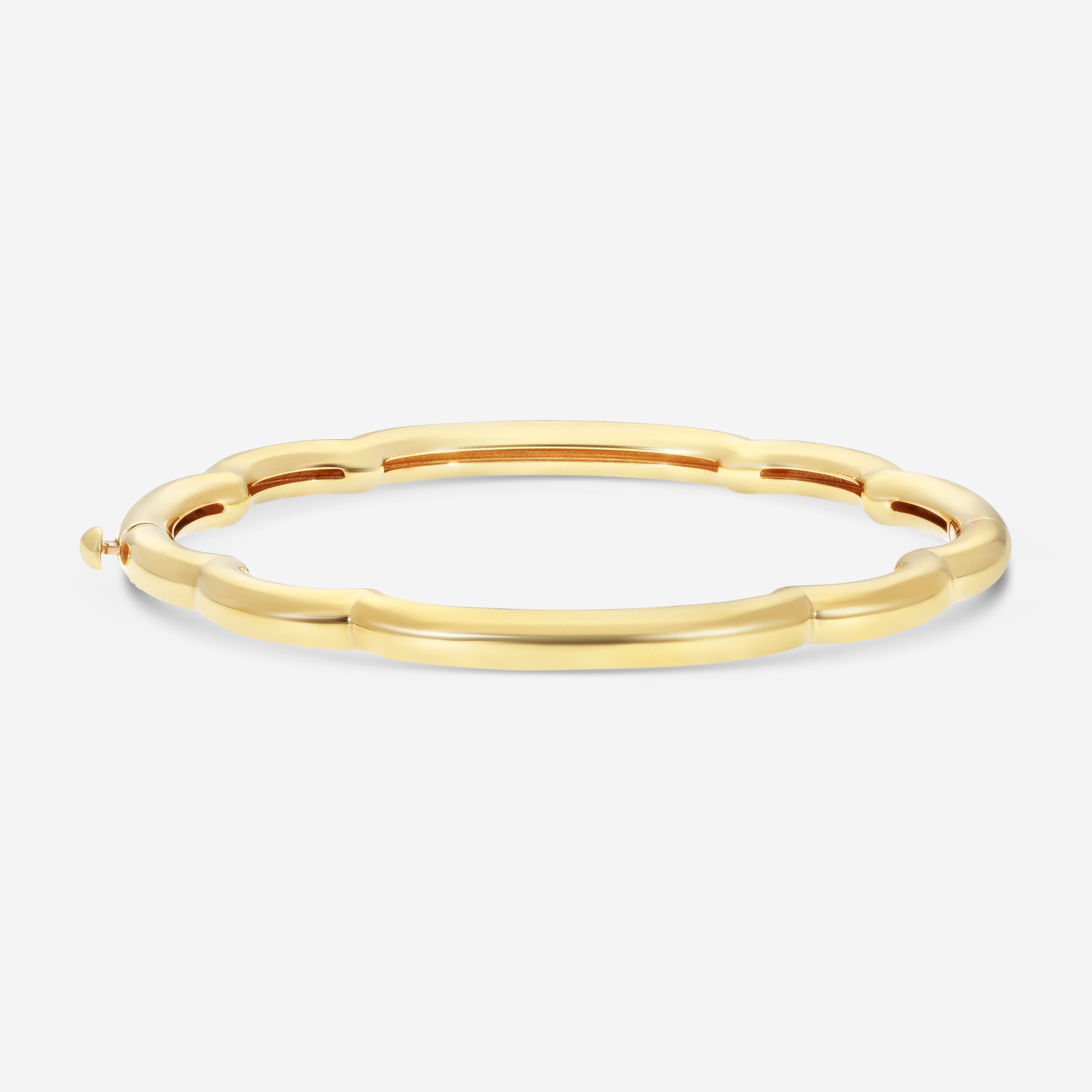 Roberto Coin Cialoma 18K Yellow Gold Diamond Cloud Bangle Bracelet 7773574AYBAX