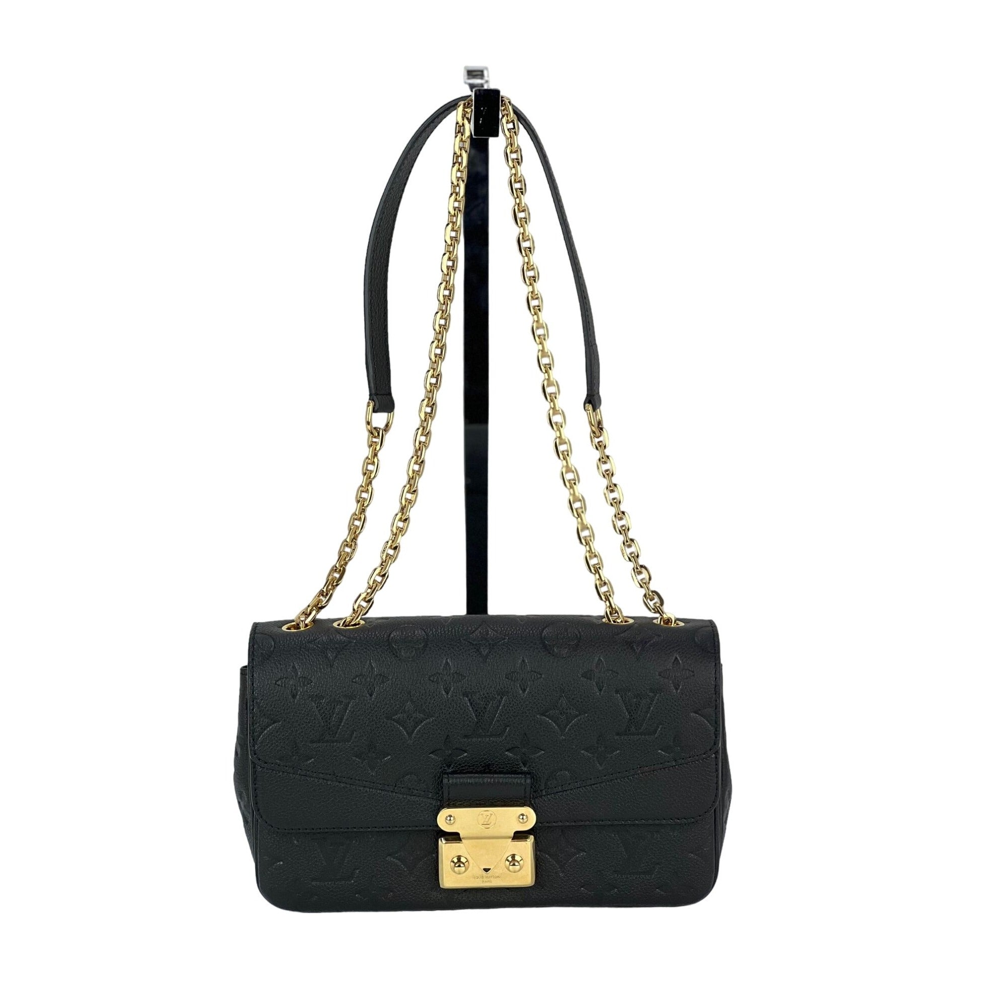 Louis Vuitton Marceau NM Black Empriente Leather Shoulder Bag