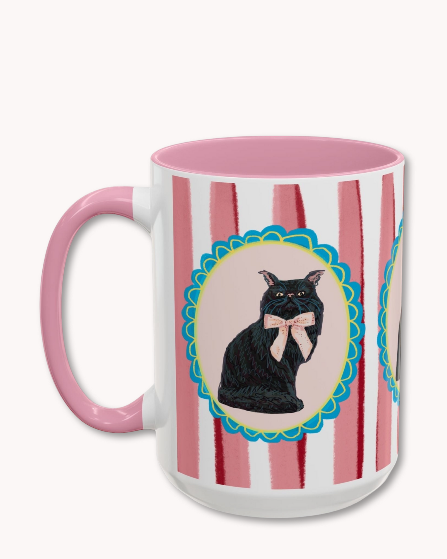 Black Persian Cat Coffee Mug 15oz