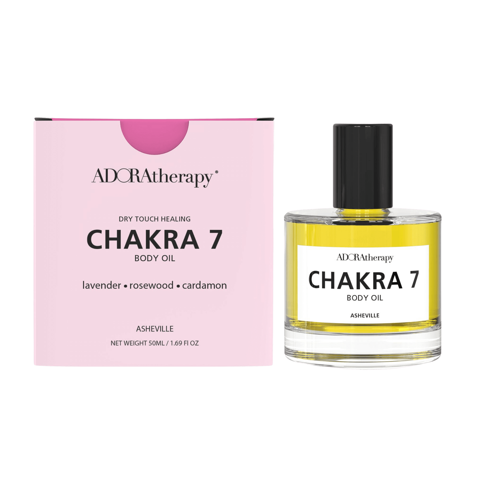 Chakra Dry Touch Healing Body Oil Number 7