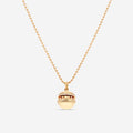 Roberto Coin Mosaic 18K Rose Gold Diamond Pendant Necklace 8883551AX17X