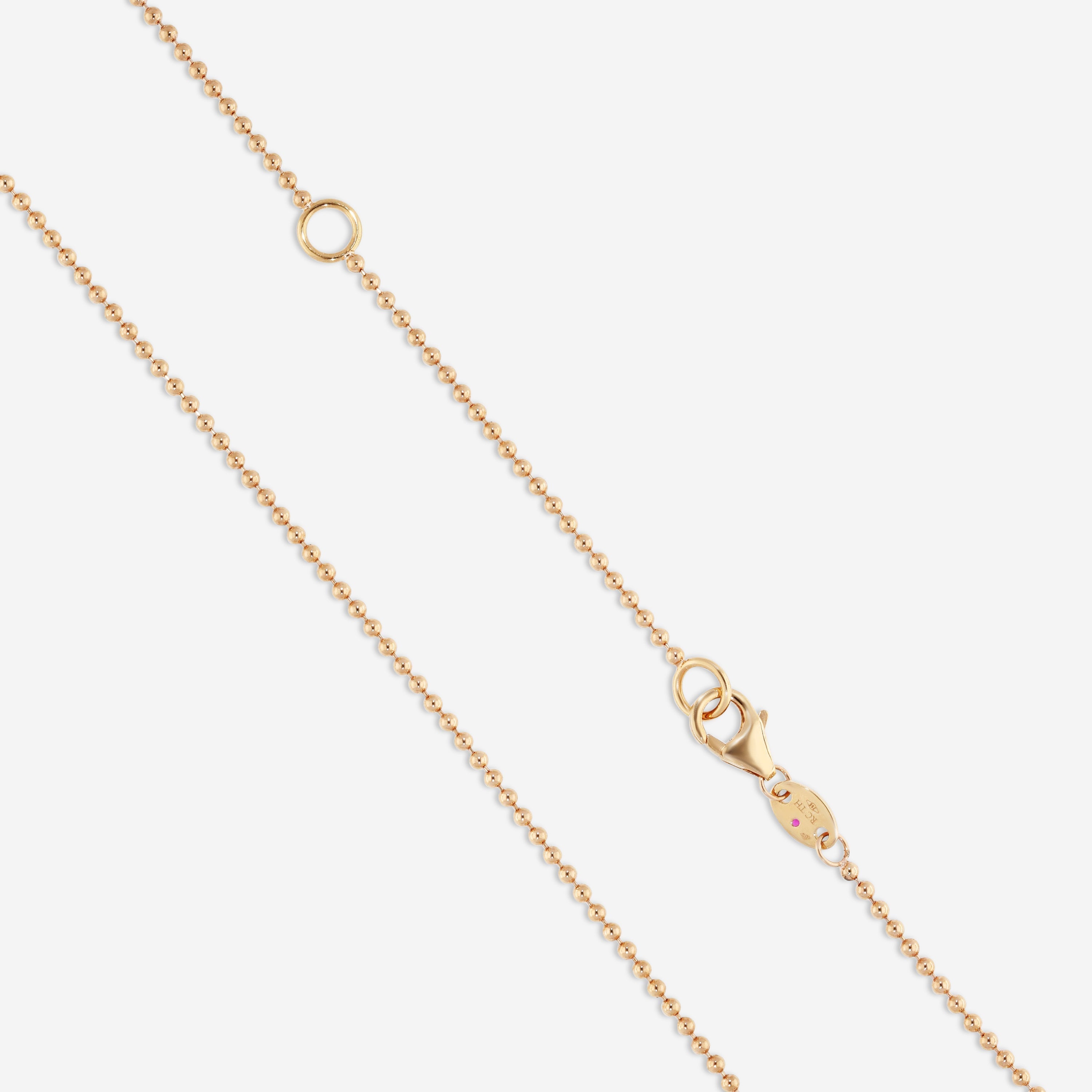 Roberto Coin Mosaic 18K Rose Gold Diamond Pendant Necklace 8883551AX17X