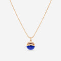 Roberto Coin Mosaic 18K Rose Gold Blue Lapis & Diamond Pendant Necklace 8883552AX17XL