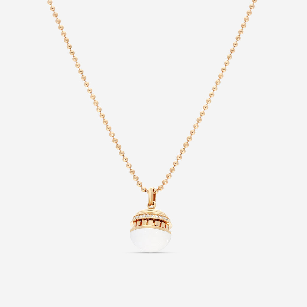 Roberto Coin Mosaic 18K Rose Gold Ceramic & Diamond Pendant Necklace 8883553AX17X