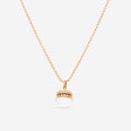 Roberto Coin Mosaic 18K Rose Gold Ceramic & Diamond Pendant Necklace 8883553AX17X