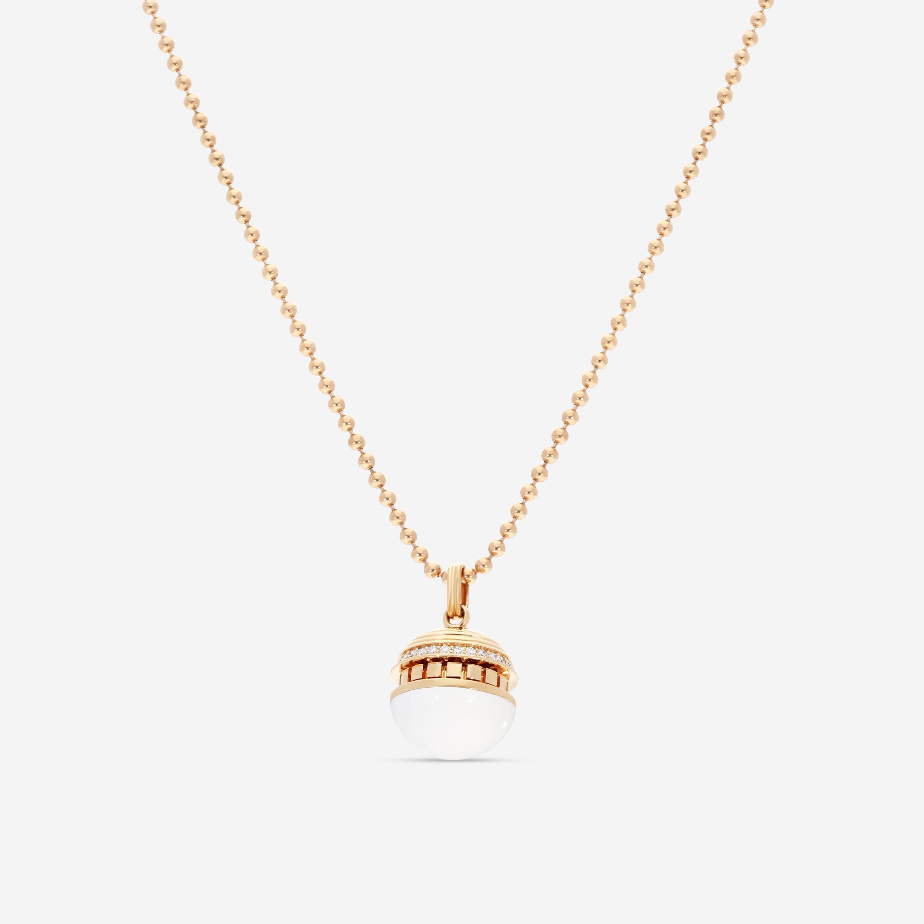 Roberto Coin Mosaic 18K Rose Gold Ceramic & Diamond Pendant Necklace 8883553AX17X