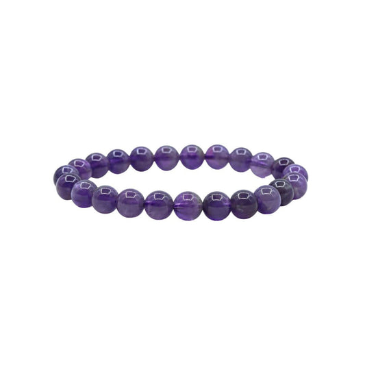 Amethyst Third Eye & Crown Chakra Gemstone Bracelet