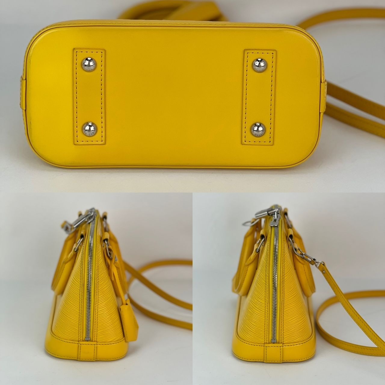 LOUIS VUITTON Alma BB Epi Leather Shoulder Bag