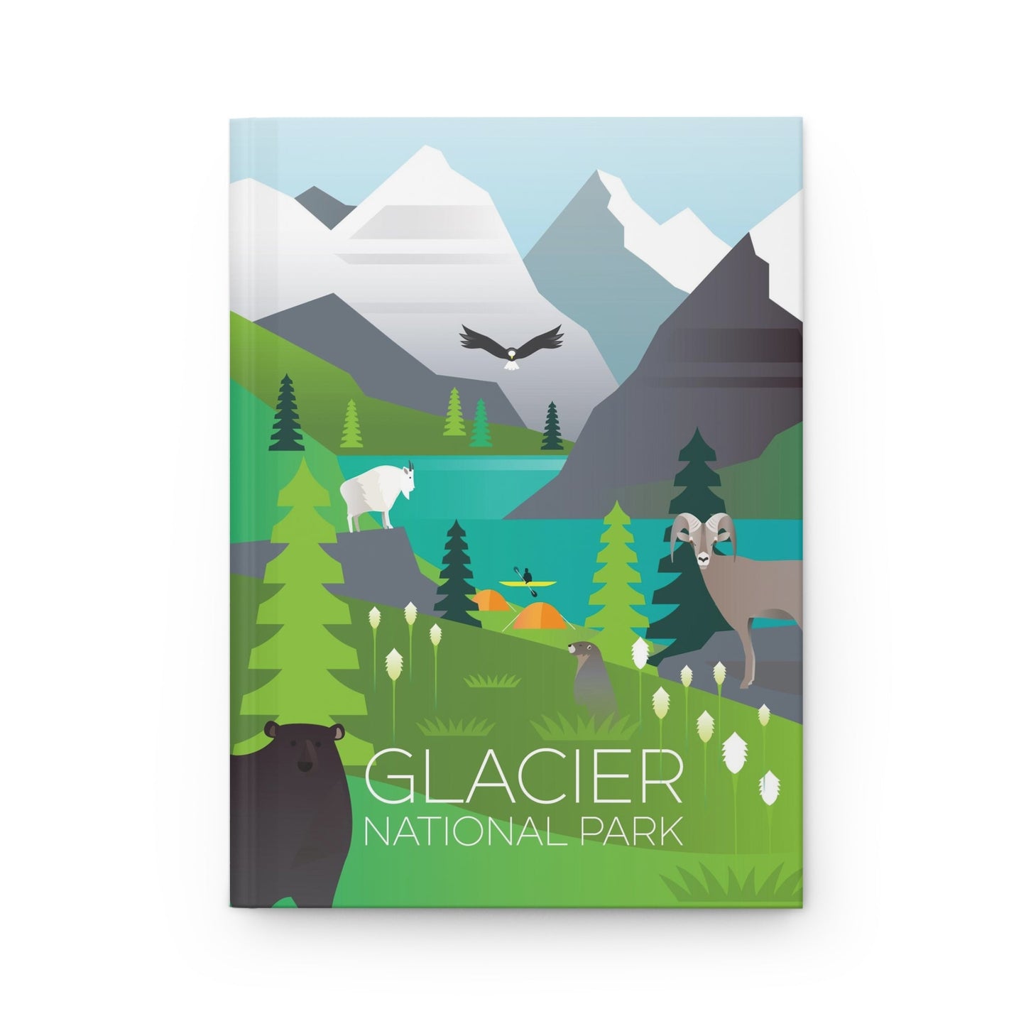 Glacier National Park Hardcover Journal