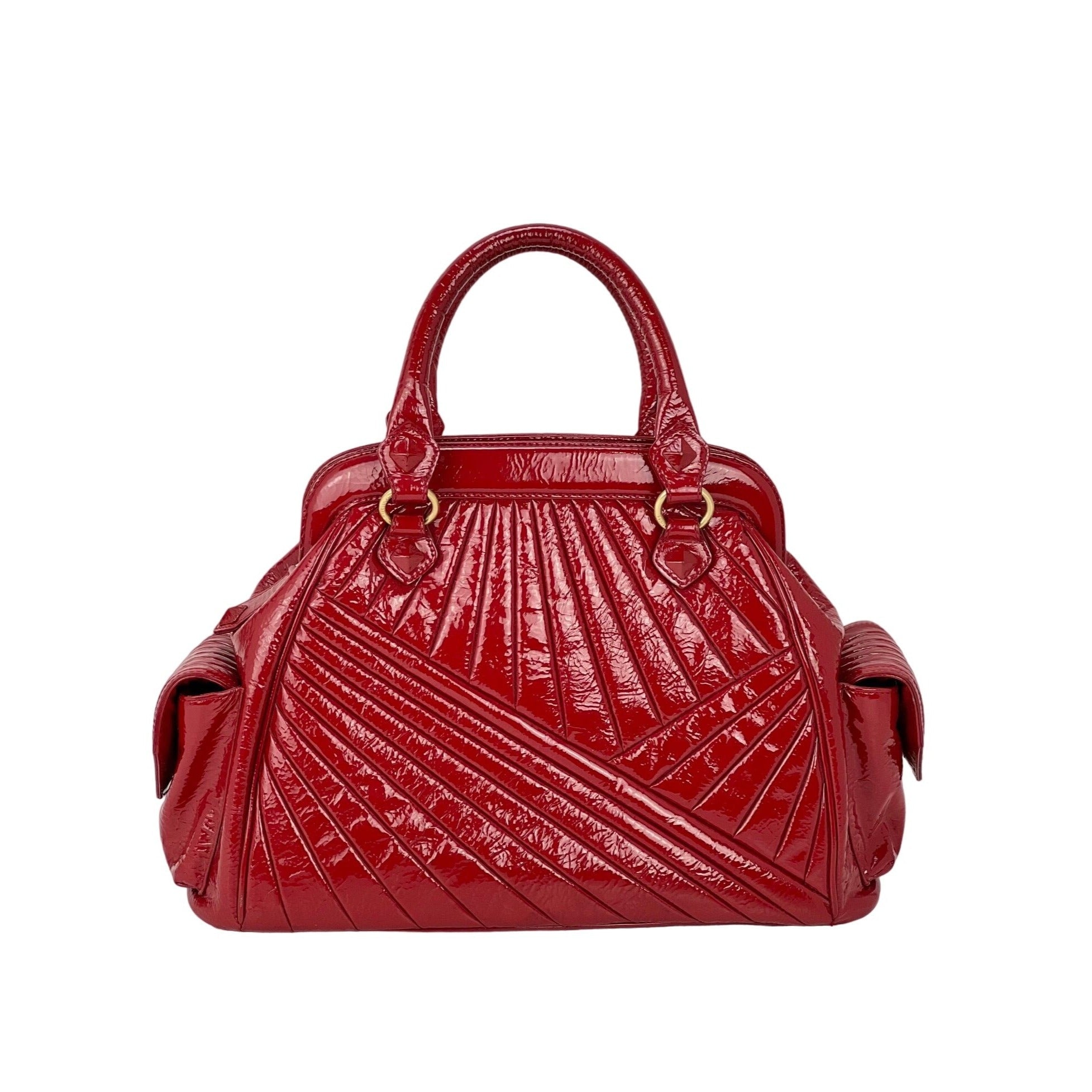 Isabella Fiore Red Patent Leather Hand bag
