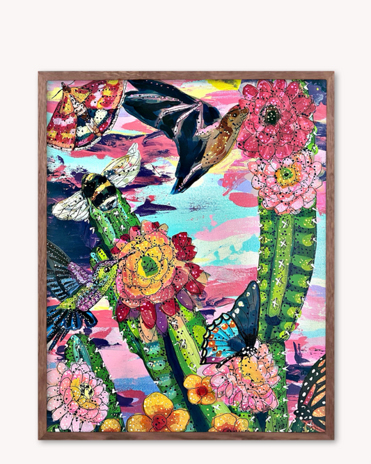 Desert Dawn Pollinators Print