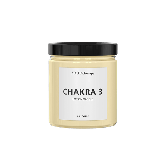 Chakra Healing Lotion Candle Number 3