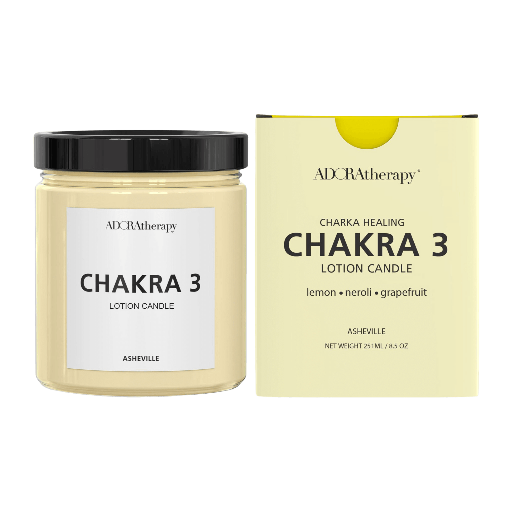 Chakra Healing Lotion Candle Number 3