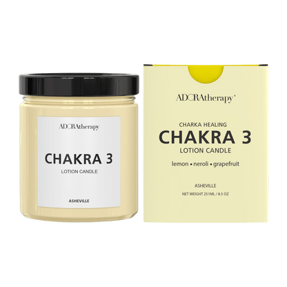 Chakra Healing Lotion Candle Number 3