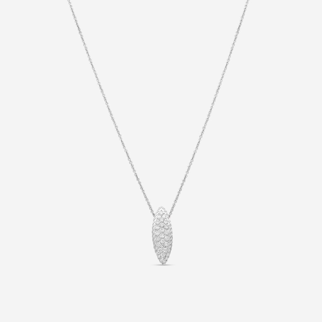 Roberto Coin 18K White Gold Diamond Pendant Necklace 999188AWCHX0