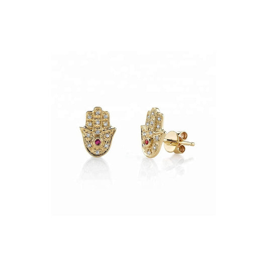 Hamsa Studs