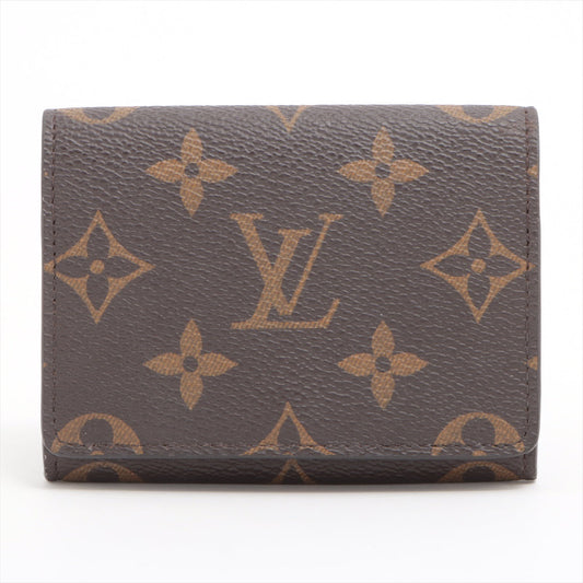 Louis Vuitton Monogram Annveloop Cult de visite M63801 Brown Card case