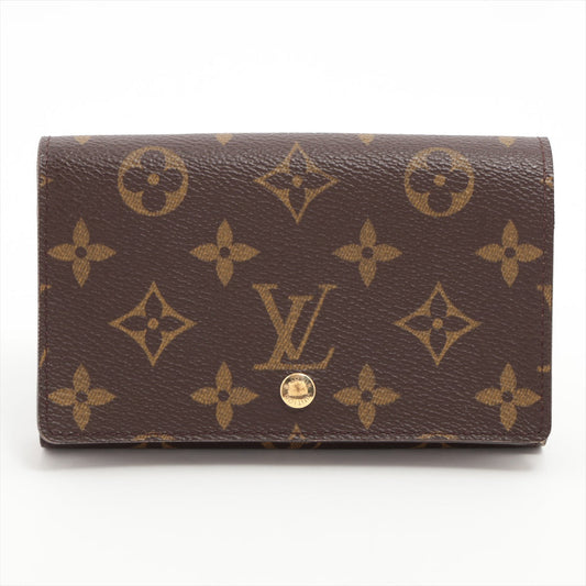 Louis Vuitton Monogram Porto Monevier Tresor M61730 CT0054 Brown Compact Wallet