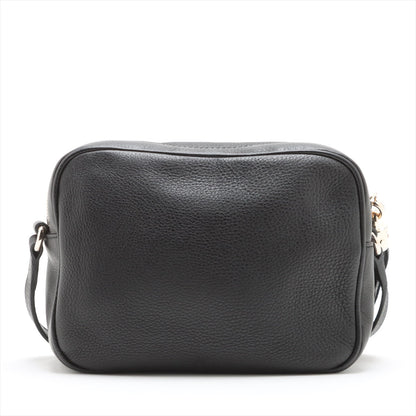 Gucci Soho Leather Shoulder Bag Black 308364