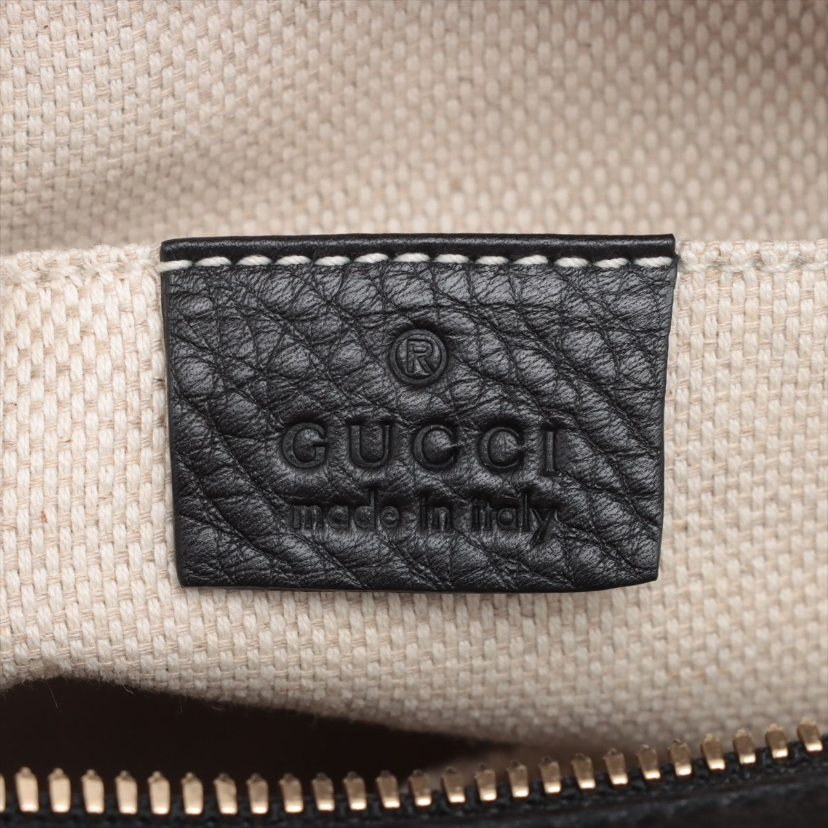 Gucci Soho Leather Shoulder Bag Black 308364