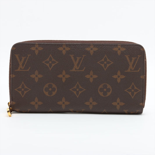 Louis Vuitton Monogram Zippy Wallet M41896 CA0139 Coquelicot Zip Round Wallet