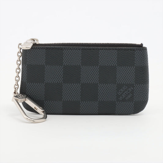 Louis Vuitton Damier Graphite Pochette Cure N60155 CT4203 Black Coin Purse