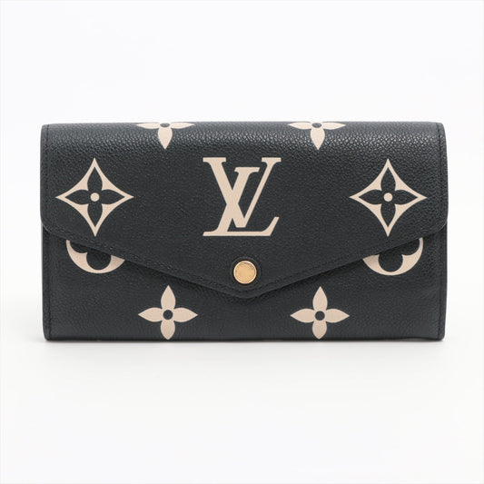 Louis Vuitton Bicolor Monogram Empreinte Portefeuille Sarah Wallet M80496